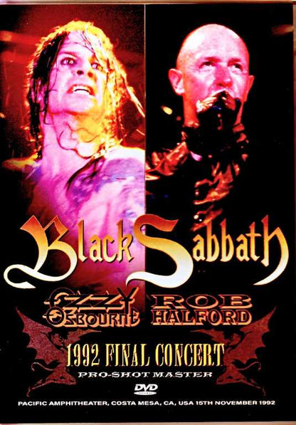 Black Sabbath Ozzy Osbourne, Rob Halford Black Sabbath Ozzy Osbourne/CA,USA 11.15.1992 & more Multi-Cam Edition
