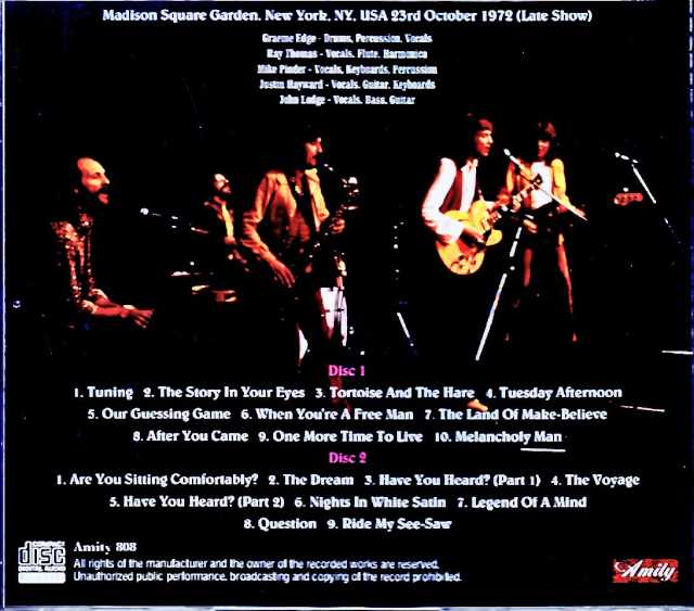 Moody Blues Moody Blues/NY,USA 10.23.1972