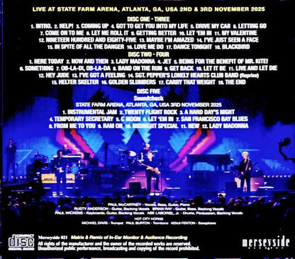 Paul McCartney/GA,USA 2025 Complete IEM Matrix Edition & more
