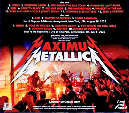 Metallica/NY,USA 08.28.2025 Complete Soundboard Edition & more