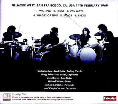 Santana Santana/CA,USA 02.14.1969
