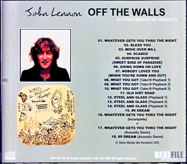 John Lennon Walls and Bridges Stereo Monitor Mix Remasters