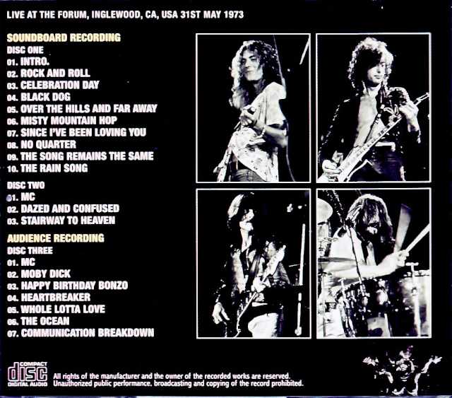 Led Zeppelin/CA,USA 05.31.1973 Complete Soundboard Edition & more