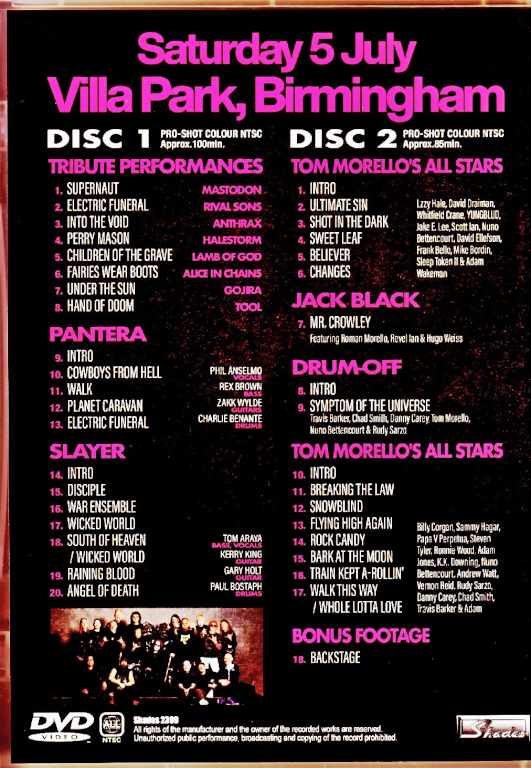 Various Artists Pantera, Slayer, Tom Morello Pantera Slayer Tom Morello/England,UK 2025 Complete Multi-Cam Edition