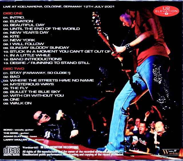 U2 U2/Germany 7.12.2001 Complete IEM Recording Edition