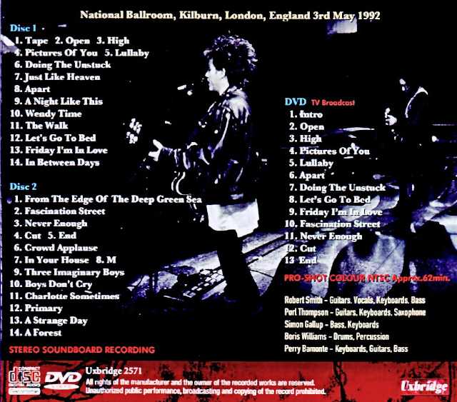 Cure Cure/London,UK 1992 Complete Soundboard Edition