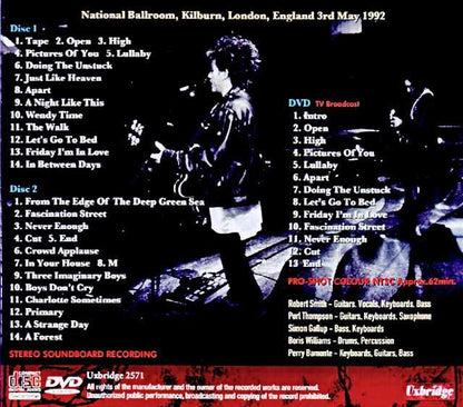 Cure Cure/London,UK 1992 Complete Soundboard Edition