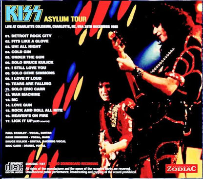 Kiss/NC,USA 1985 Soundboard Edition