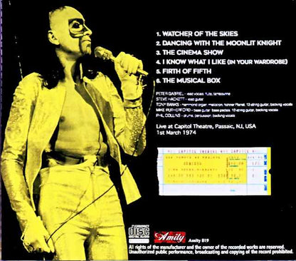 Genesis/NJ,USA 03.01.1974 Soundboard Edition
