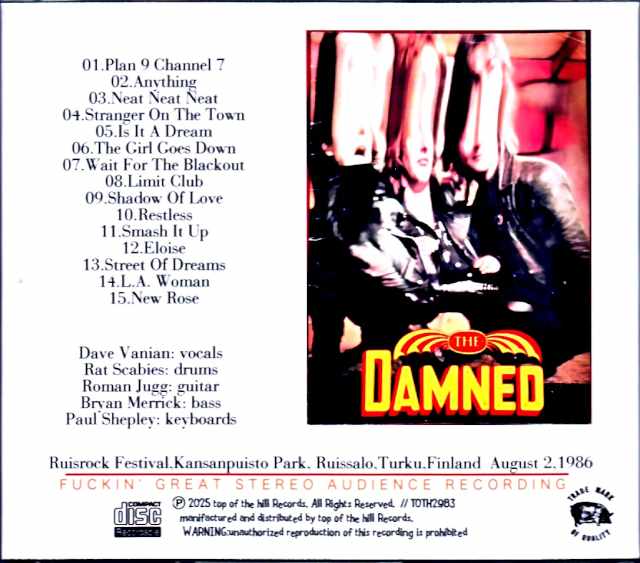 Damned/Finland 08.02.1986