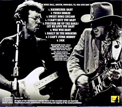 Eric Clapton Buddy Guy, Robert Cray, Jimmie Vaughan Eric Clapton/Tribute Concert Stevie Ray Vaughan TX,USA 5.12.1995 DAT Master Edition