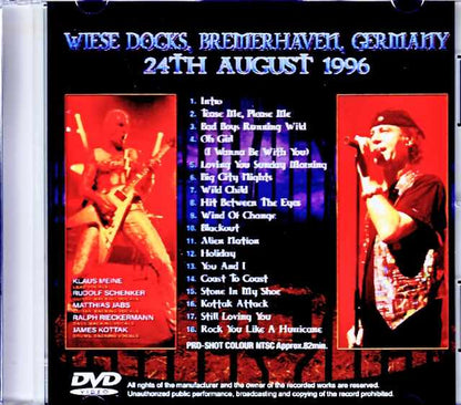 Scorpions/Germany 1996 Complete Multi-Cam Shot Edition Jewel Version