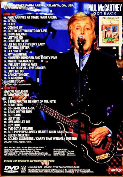 Paul McCartney / GA, USA 11.02.2025 Synced with IEM Recording Edition