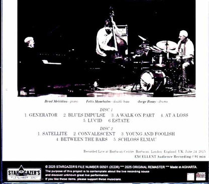 Brad Mehldau Trio Brad Mehldau/London,UK 06.24.2025 Complete