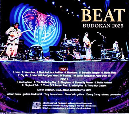 Beat Adrian Belew,Tony Levin,Steve Vai Beat/Tokyo,Japan 09.01.2025 Complete IEM Matrix Edition