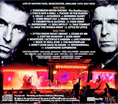 Oasis/England,UK 07.16.2025 Complete Remaster & Remix Edition