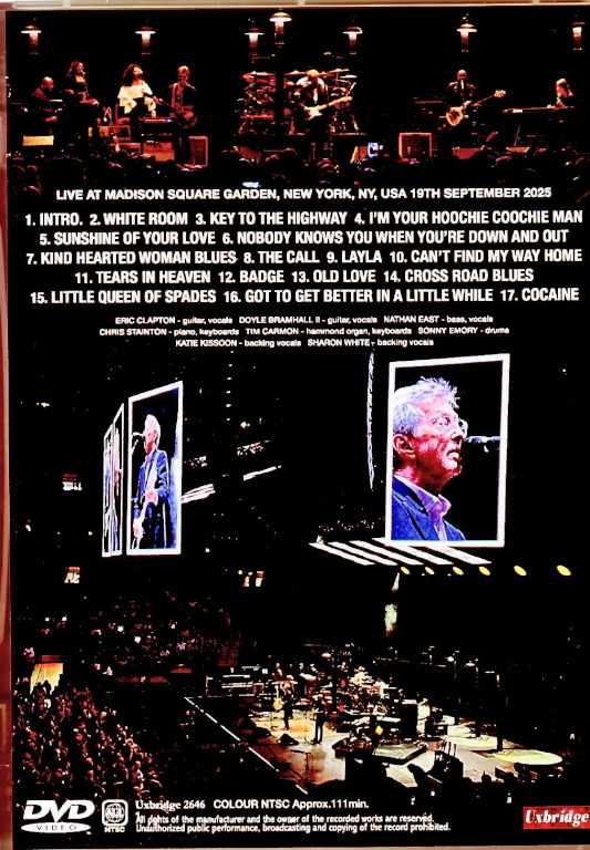 Eric Clapton/NY,USA 09.19.2025 Complete