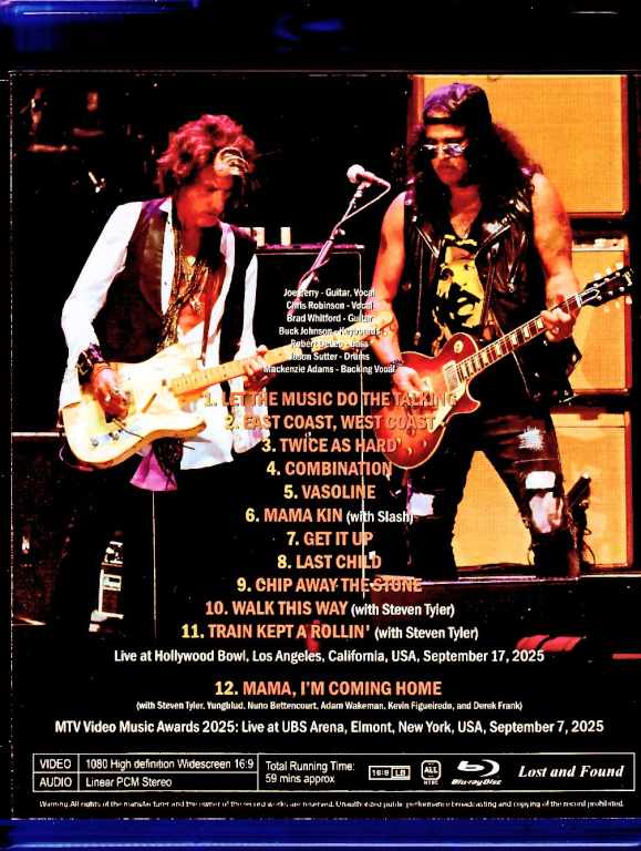 Joe Perry Project Joe Perry/CA,USA 2025 Multi-Cam Edition & more Blu-Ray Version