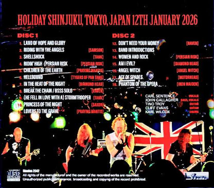 Lord of NWOBHM ex. Praying Mantis,Tank,Diamond Head,Raven,Nazareth/Tokyo,Japan 01.12.2026