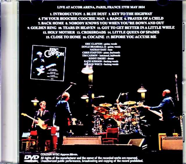 Eric Clapton/France 5.27.2024 Complete Jewel Version