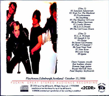 Damned/Scotland,UK 1986