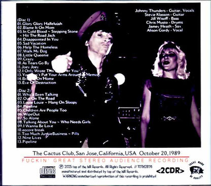 Johnny Thunders and the Oddballs Johnny Thunders/CA,USA 1989