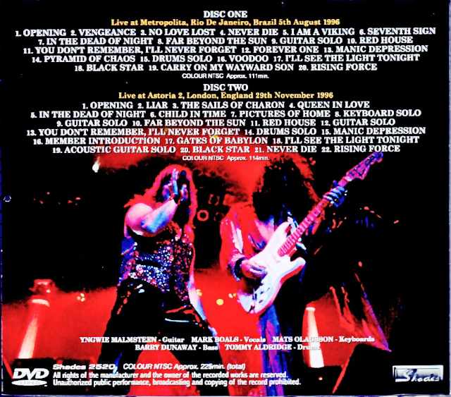 Yngwie Malmsteen/Brazil 1996 & more