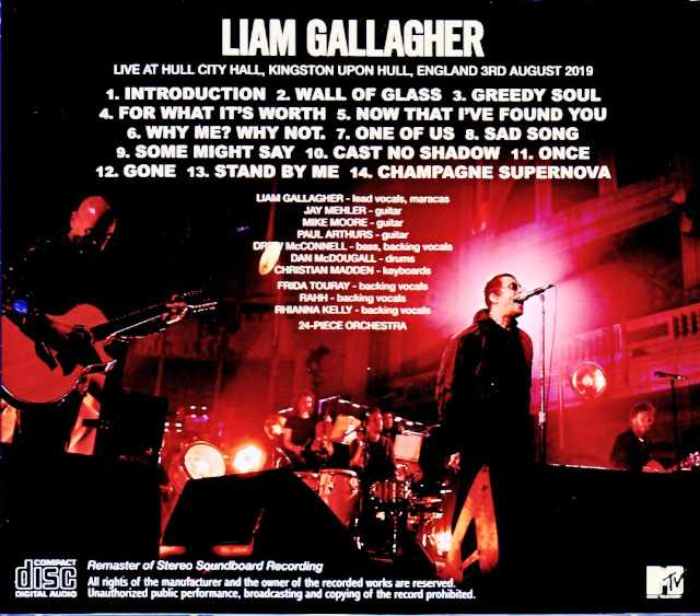 Liam Gallagher/England,UK 2019 Soundboard Edition Remastered