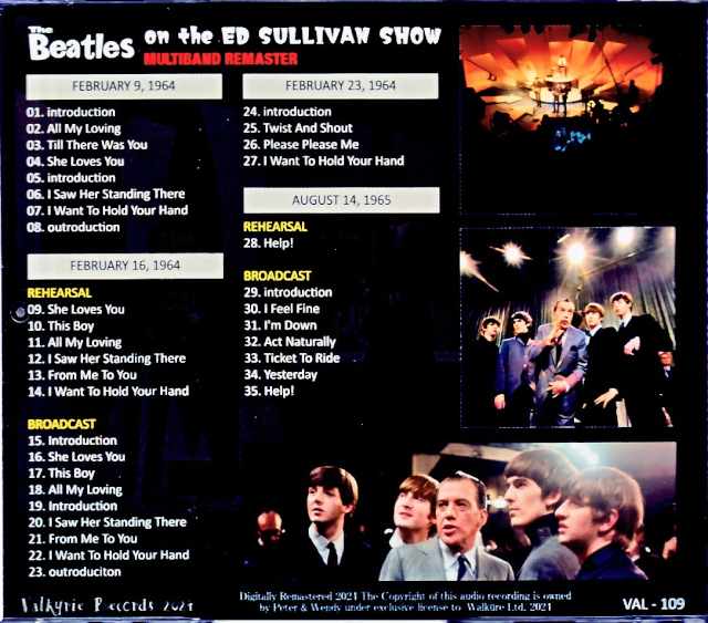 Beatles / Ed Sullivan Show 1964-1965 Multiband Remaster
