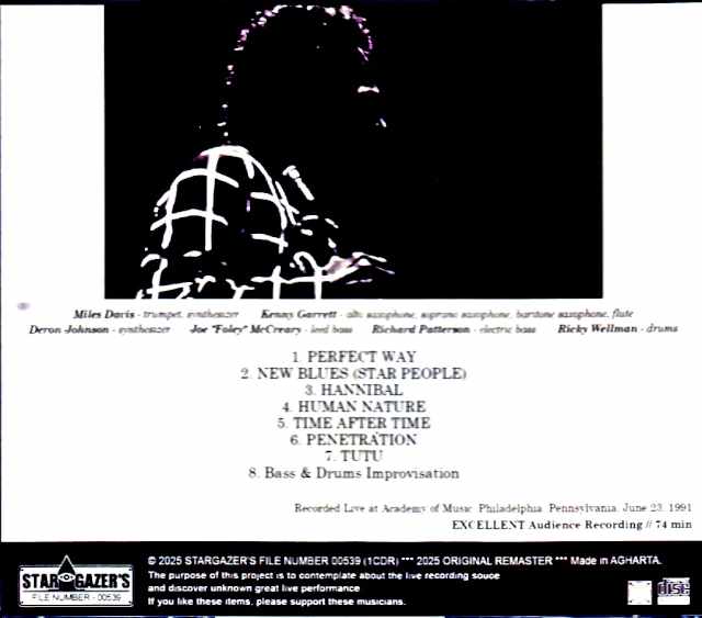 Miles Davis Kenny Garrett Miles Davis Kenny Garrett/PA,USA 06.23.1991 Remastered