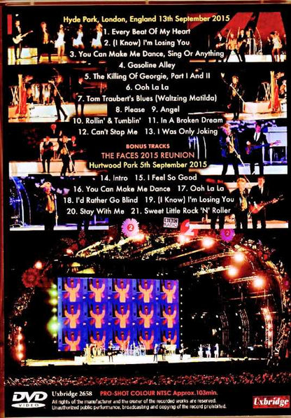 Rod Stewart Faces/London, UK 2015 2-Day Multi-Cam Edition