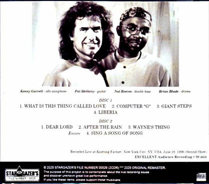 Kenny Garrett Quartet Pat Metheny/NY,USA 1996 Second Show