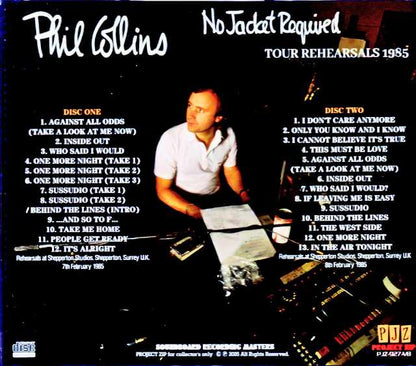 Phil Collins / England, UK 1985 2 Days Rehearsals Soundboard Edition