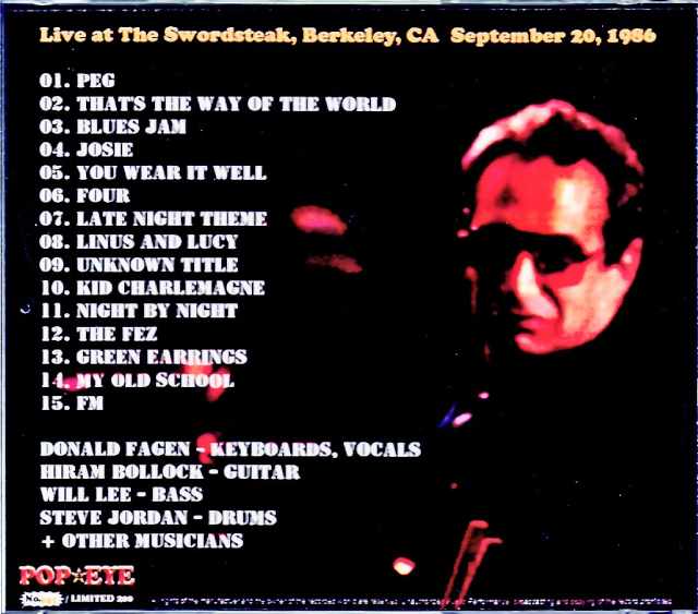 Donald Fagen 24th Street Band Donald Fagen/CA,USA 1986