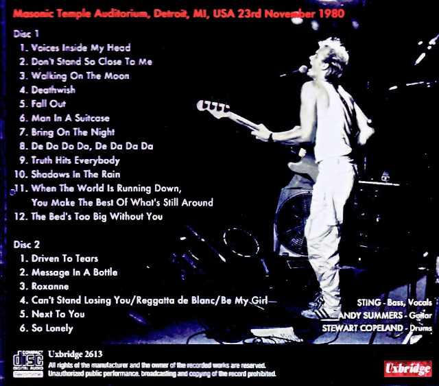 Police/MI,USA 11.23.1980 Complete