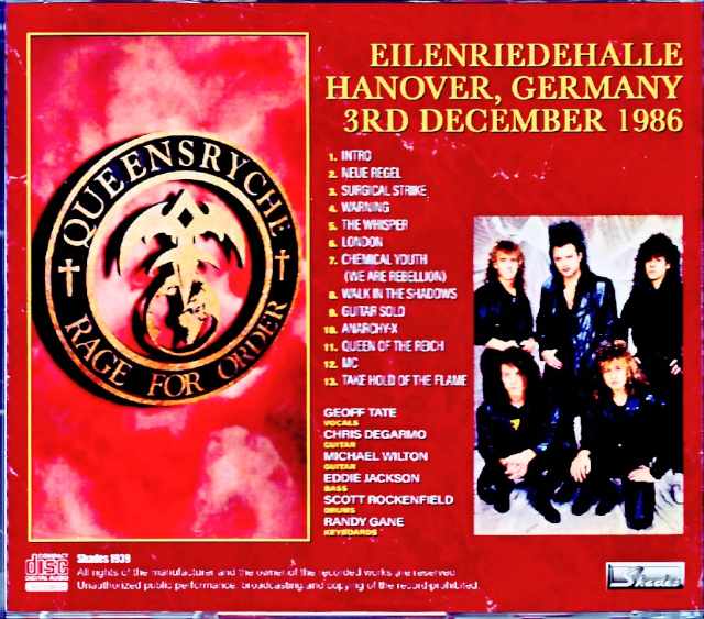 Queensryche/Germany 1986 Complete