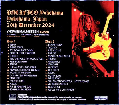 Yngwie Malmsteen Yngwie Malmsteen/Kanagawa,Japan 12.20.2024 Complete