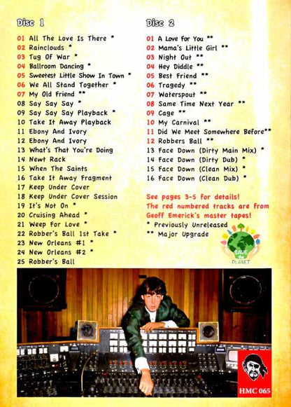 Paul McCartney/Tug of War Hot Hits Cold Cuts & more Unreleased Rarities