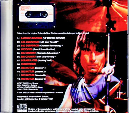 Cozy Powell Whitesnake Cozy Powell/Octopuss Demos Cassette Tapes Belonged to Cozy Powell