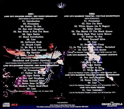 Queen / Rage Live Archive 1973-1974 Special Edition