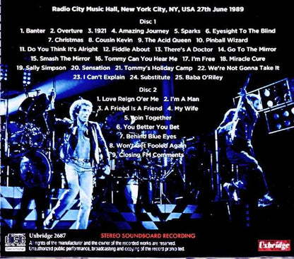 The Who, The Who/NY, USA 06.27.1989 Complete Soundboard Edition