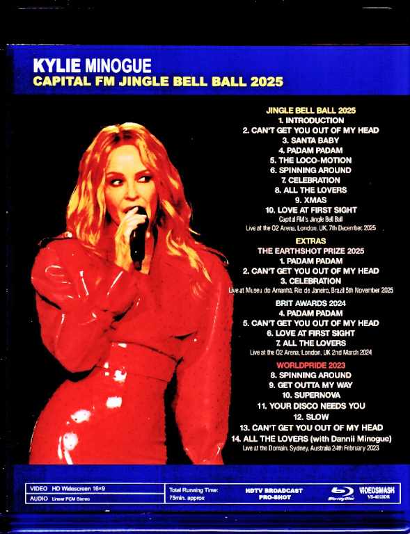 Kylie Minogue / London, UK 2025 Complete Multi-Cam Edition & more Blu-Ray Version