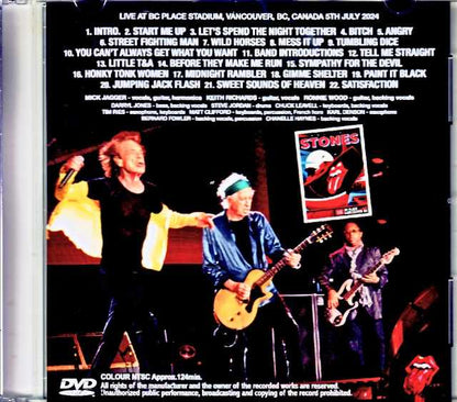 Rolling Stones/BC,Canada 2024 Complete Multi-Cam Edition Jewel Version