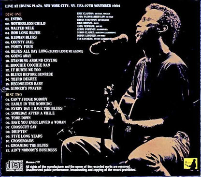 Eric Clapton Eric Clapton/NY,USA 11.27.1994 Complete DAT Master