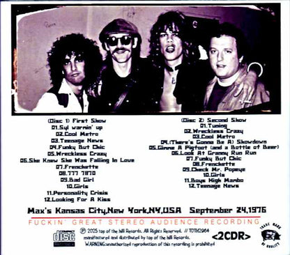 New York Dolls / NY, USA 1976 2 Shows Edition