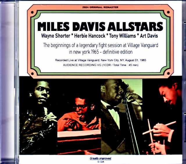 Miles Davis Allstars Wayne Shorter, Herbie Hancock, Tony Williams Miles Davis/NY, USA 1965 Complete