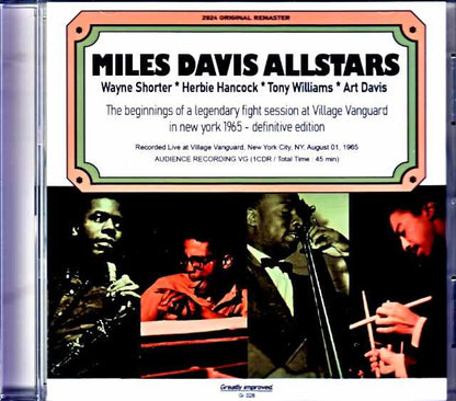Miles Davis Allstars Wayne Shorter, Herbie Hancock, Tony Williams Miles Davis/NY, USA 1965 Complete