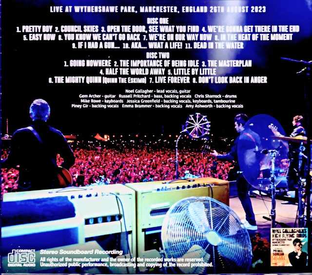 Noel Gallagher/England,UK 08.23.2023 Soundboard Edition Remastered