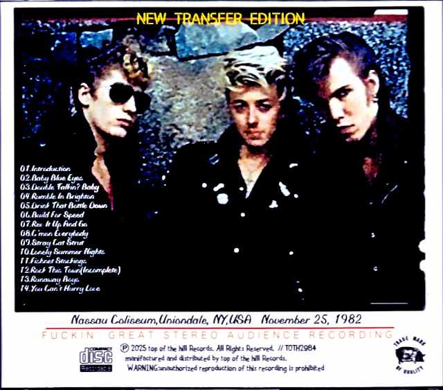 Stray Cats/NY,USA 11.25.1982 Remastered