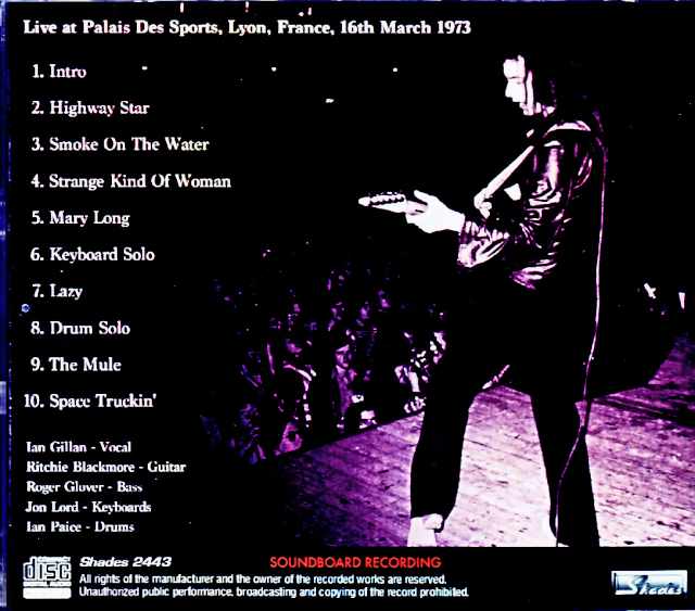 Deep Purple/France 03.16.1973 Complete FM Broadcast Edition